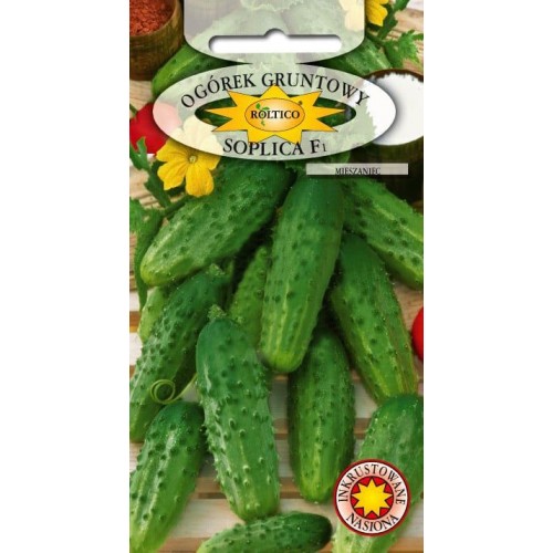 Насіння Огірка Сопліца F1 5г інкруст. ТМ ROLTICO Польща