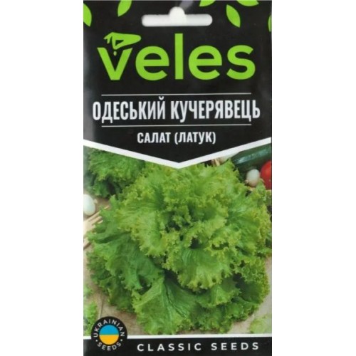 Насіння Салату Одеський кучерявець 2г ТМ Велес