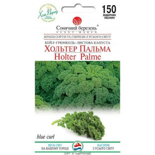 Насіння капусти Кале (кейл) Холтер Пальма 150 шт ТМ SUNNY MARCH