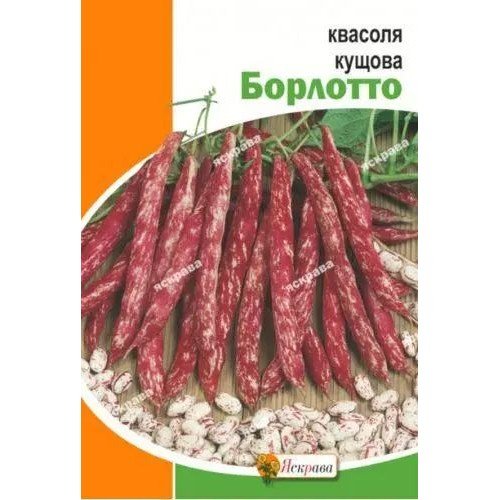 Насіння квасолі кущової Борлотто 10г ТМ ЯСКРАВА