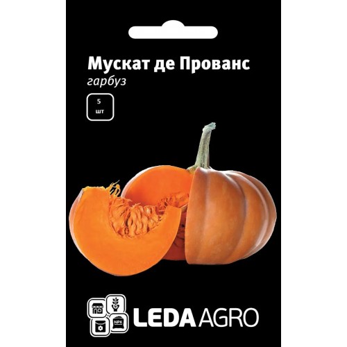  Насіння Гарбуза  Мускат де Прованс 5 шт  ТМ LEDAAGRO