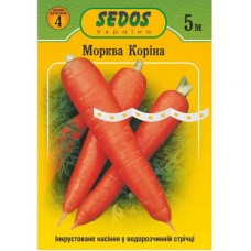 Насіння на стрічці Морква Коріна 5м Sedos