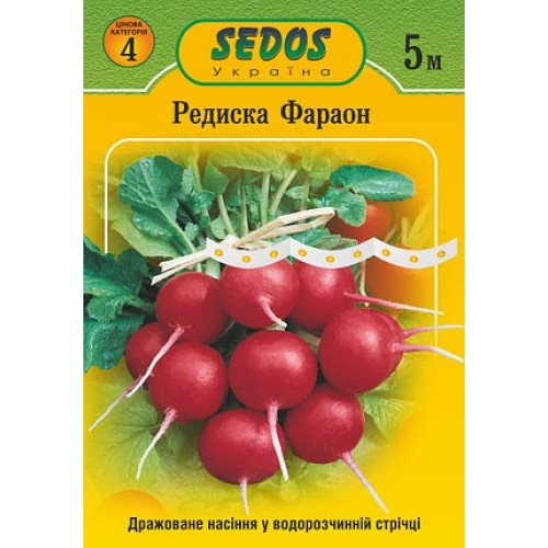 Насіння на стрічці Редиска Фараон 5м Sedos