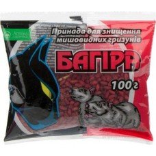 Родентицид Багіра зерно 200г засіб від мишей та щурів Укравіт