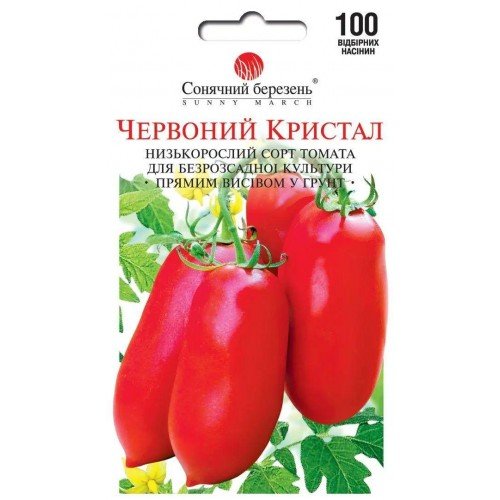 Насіння томату Червоний кристал 100шт ТМ СОНЯЧНИЙ БЕРЕЗЕНЬ
