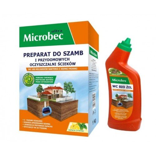 Препарат Мікробек Microbec Ultra для септиків та вигрібних ям 1кг  ТМ Bros