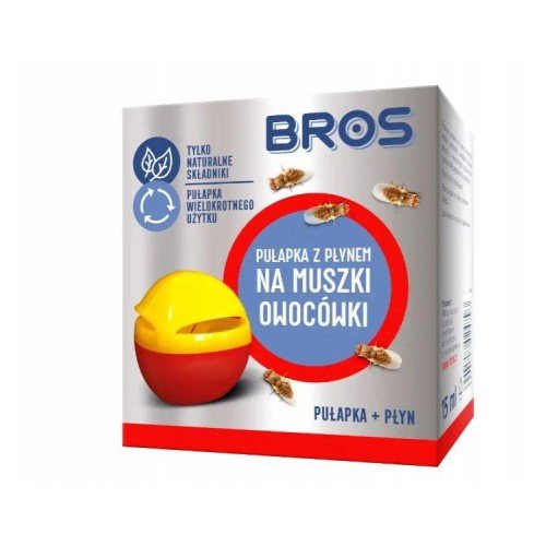 Пастка + рідина для плодових (фруктових) мошок 15мл  ТМ Bros
