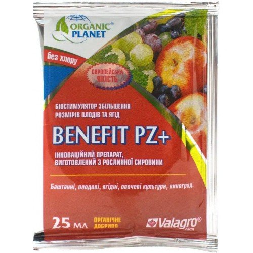 Біостимулятор Benefit Pz/Бенефіт ПЗ для збільшення плодів 25гValagro
