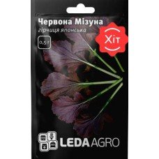 Насіння гірчиці японська Мізуна Червона 0,5 г ТМ LEDAAGRO