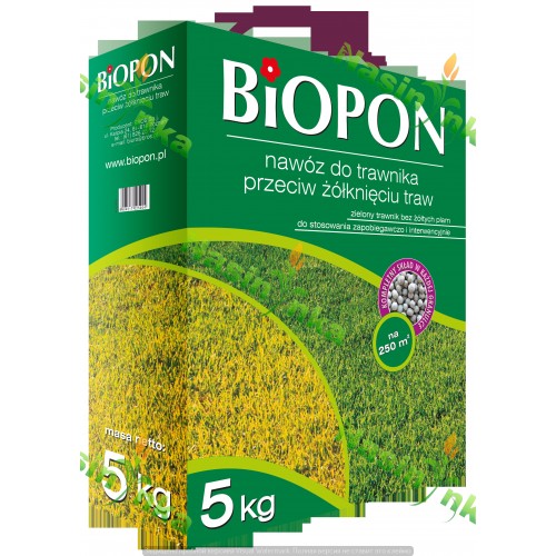 Добриво для газону проти пожовтіння трави 5кг ТМ Biopon