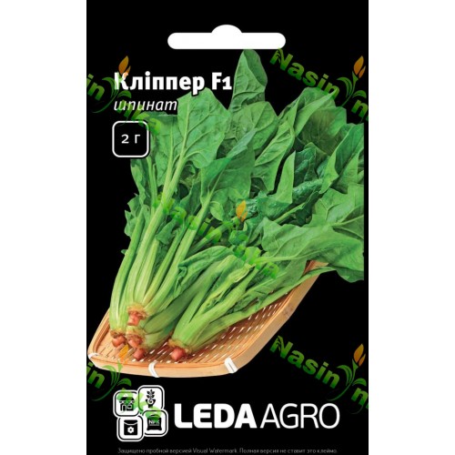 Насіння Шпинату  Кліппер 2г LEDAAGRO